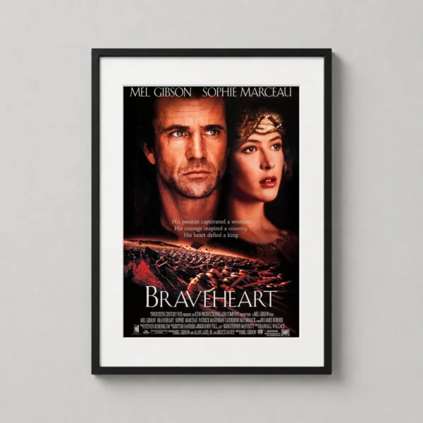 Braveheart William Wallace Freedom Scene Movie Poster