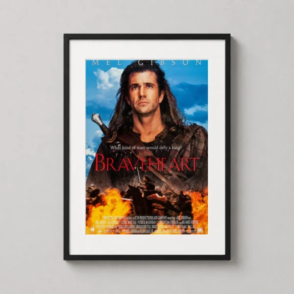 Braveheart Mel Gibson as William Wallace Movie Poster