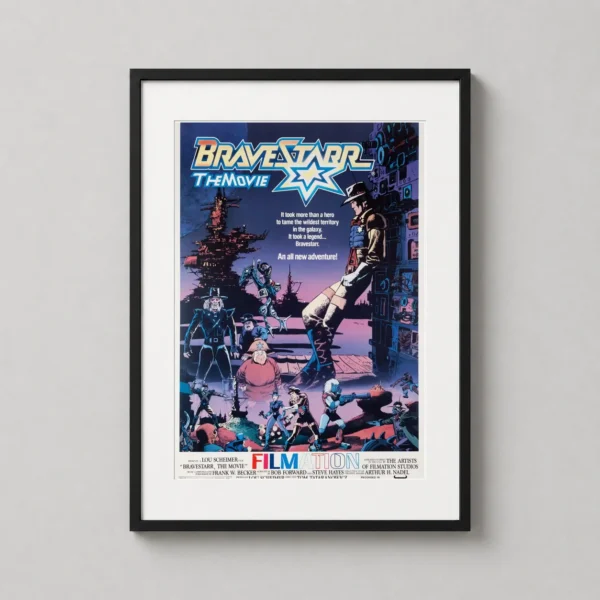 BraveStarr The Movie 1988 Vintage Sci-Fi Western Film Poster
