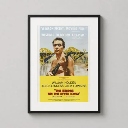 Bridge on the River Kwai – William Holden decorative movie poster for curated interiors by MerchFuse