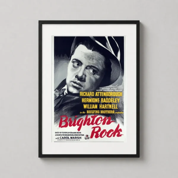 Brighton Rock 1947 Richard Attenborough Vintage Movie Poster