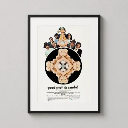 Candy 1968 Vintage – Ewa Aulin Pop movie poster for gallery wall display by MerchFuse