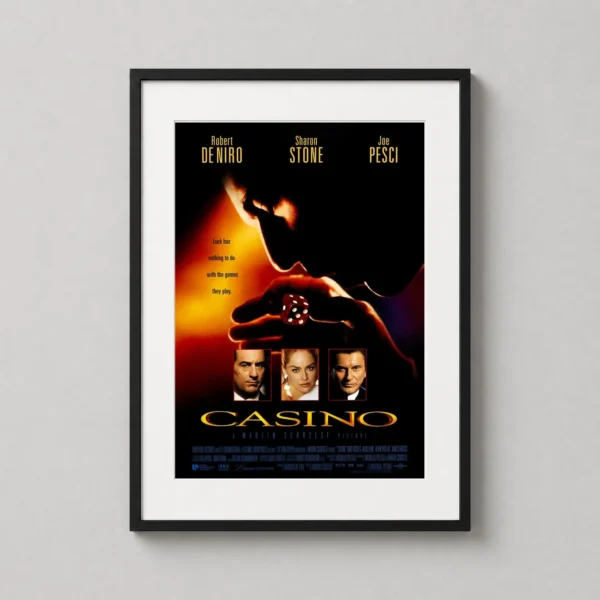 Casino 1995 Film, Martin Scorsese Cinematic Movie Poster