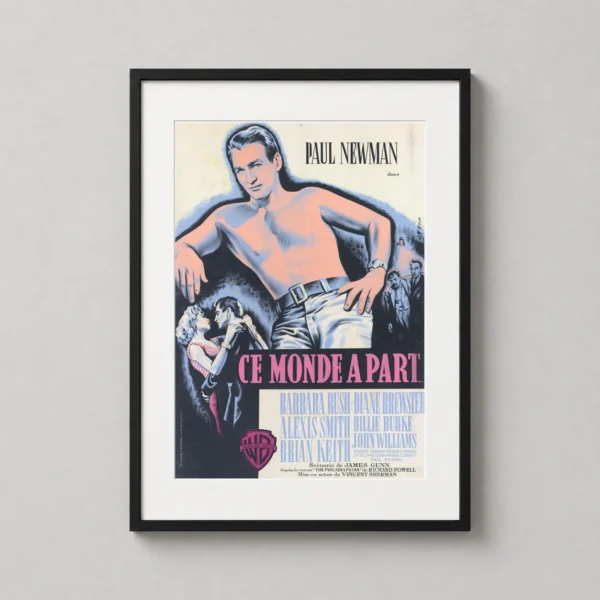 Young Philadelphians Vintage French Paul Newman Print Movie Poster