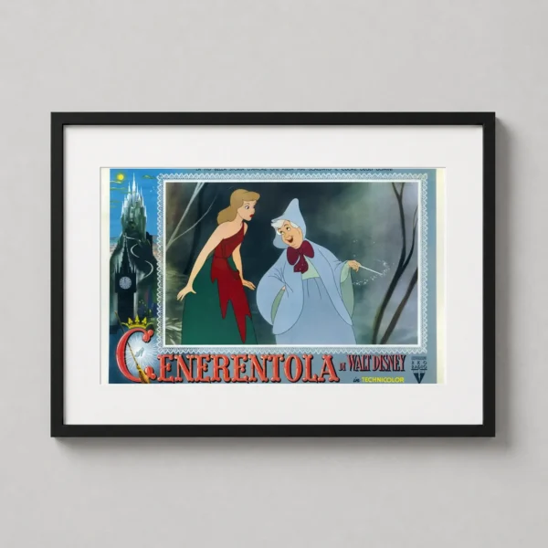 Cinderella 1950 Vintage Italian Movie Poster