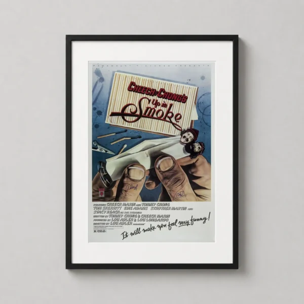 Cheech and Chong Up in Smoke Surreal Movie Poster