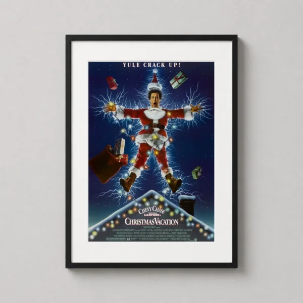 Christmas Vacation Clark Griswold Electric Santa Movie Poster