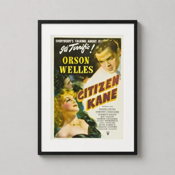 Citizen Kane 1941 Orson Welles Vintage Movie Poster