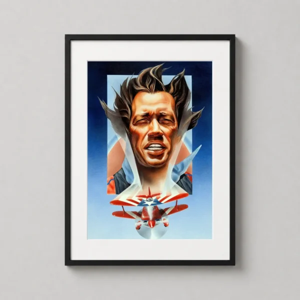 Cloud Dancer 1980 Movie Illustration, David Carradine Movie Poster