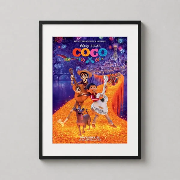 Disney Pixar Coco Land of the Dead Movie Scene Movie Poster