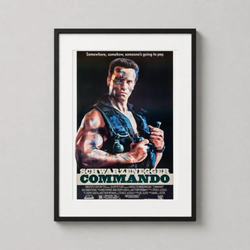 Commando 1985 Arnold Schwarzenegger Action Movie Poster