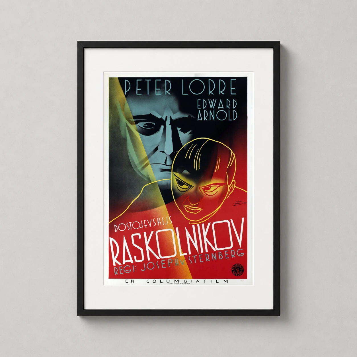 Crime and Punishment — this 1935 Crime and Punishment movie poster features Peter Lorre as