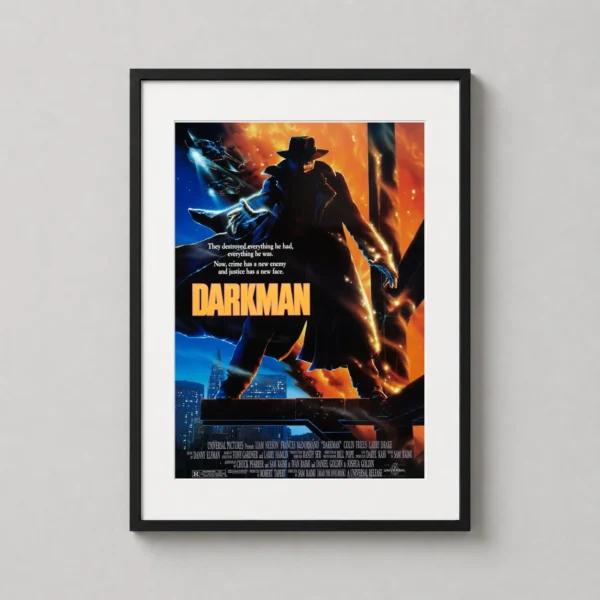 Darkman Sam Raimi 1990 Cult Classic Action Horror Movie Poster