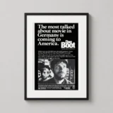 Das Boot Black & White U-Boat War Film Poster