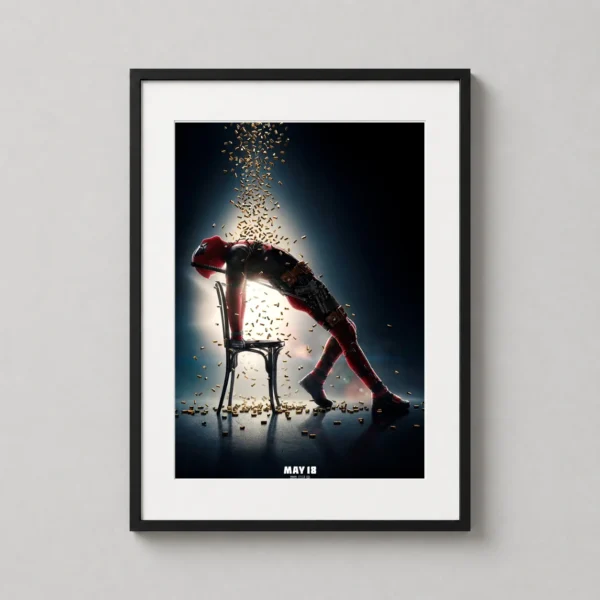 Deadpool 2 Flashdance Chair Pose Marvel Movie Poster