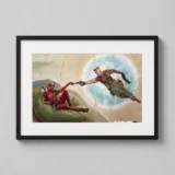 Deadpool 2 Creation of Adam, Cinematic Parody Movie Poster