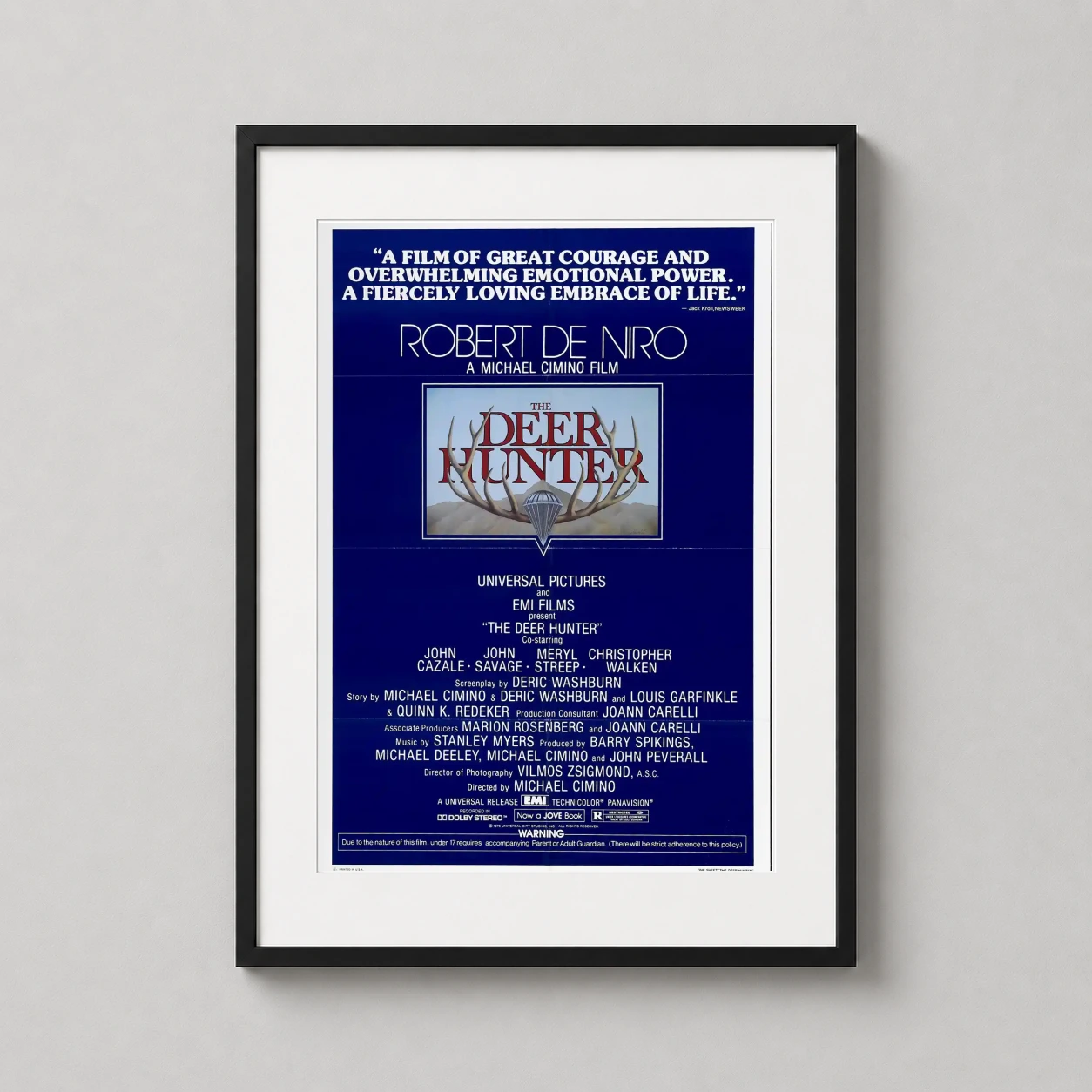 Deer Hunter 1978 Michael — vintage one-sheet poster for The Deer Hunter featuring iconic antler