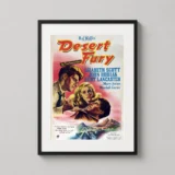 Desert Fury 1947 Movie Poster Burt Lancaster Vintage Print