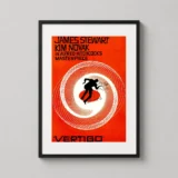 Vertigo 1958 Hitchcock Saul Bass Spiral Movie Poster