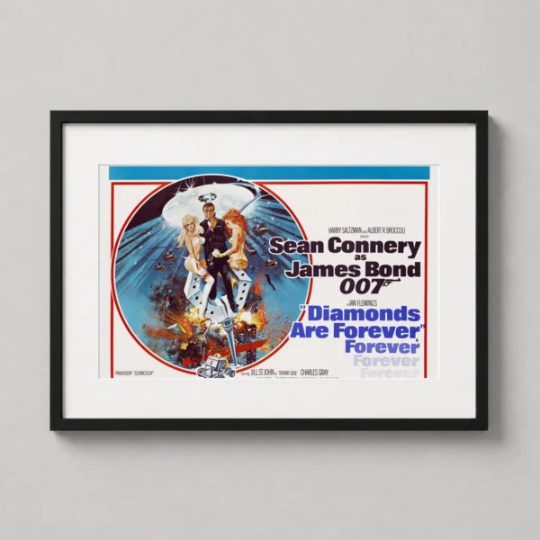 Diamonds Are Forever Sean Connery James Bond 007 Poster Movie Poster