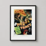 Dick Tracy 1945 Vintage Film Noir Detective Movie Poster