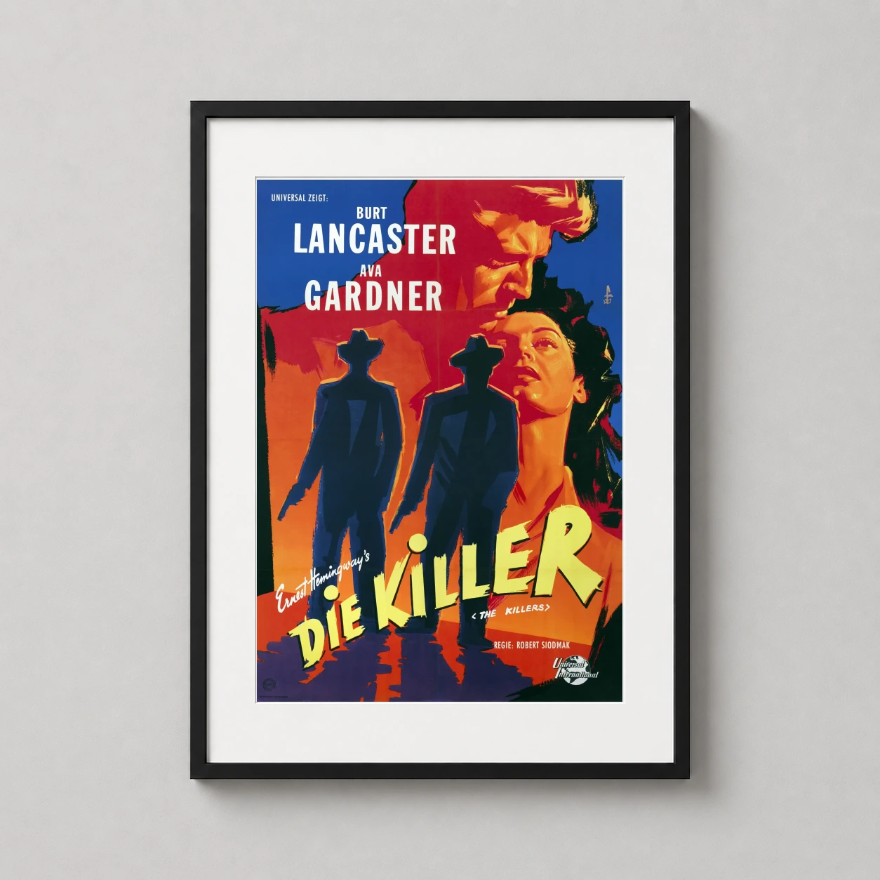 Killers — this German release poster for The Killers features Burt Lancaster and
