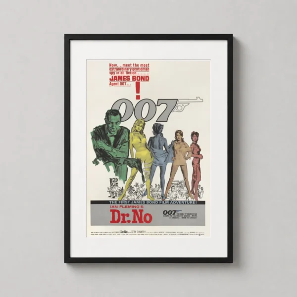Dr. No 1962 James Bond Sean Connery Movie Poster