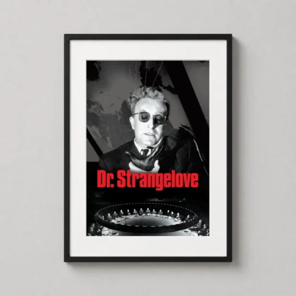 Dr. Strangelove – Kubrick Classic F wall print with film-room character by MerchFuse