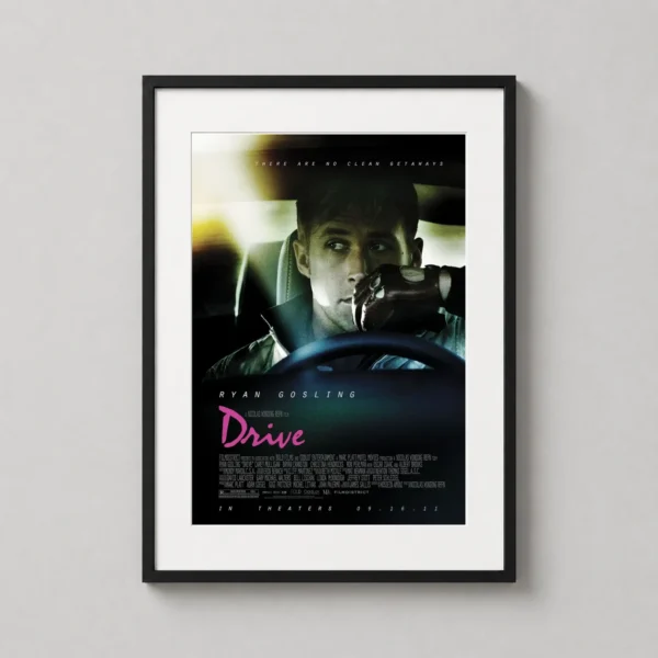 Drive Movie Ryan Gosling Driver with Gloves Poster Movie Poster
