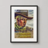 Gary Cooper The Westerner 1940 Argentine Vintage Movie Poster