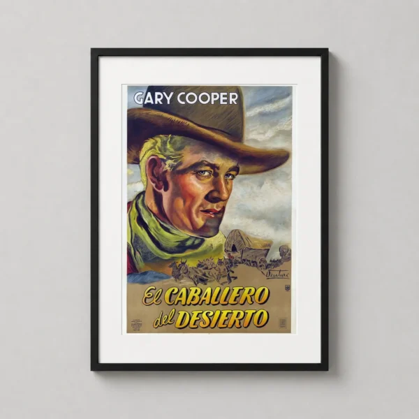 Gary Cooper The Westerner 1940 Argentine Vintage Movie Poster