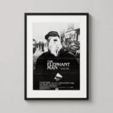 Elephant Man Black and White Lynch Film Poster