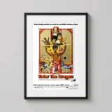 Enter the Dragon Bruce Lee Martial Arts Movie Vintage Poster