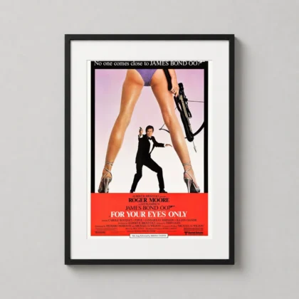 For Your Eyes Only – James Bond Crossbow spy cinema movie poster by MerchFuse