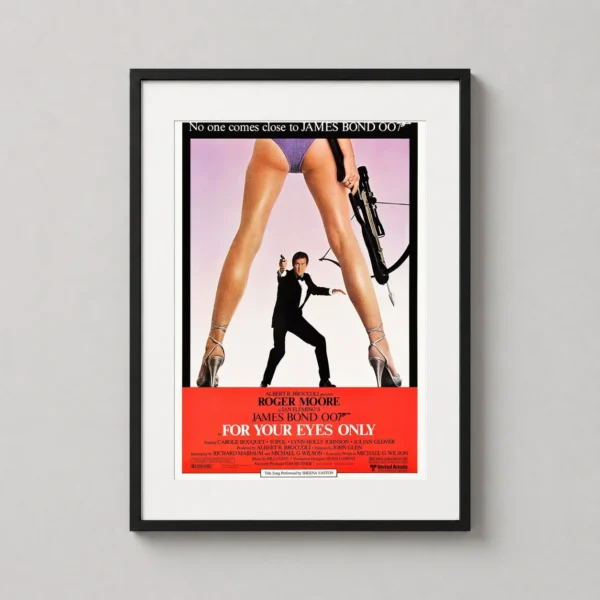 For Your Eyes Only James Bond Crossbow Movie Poster