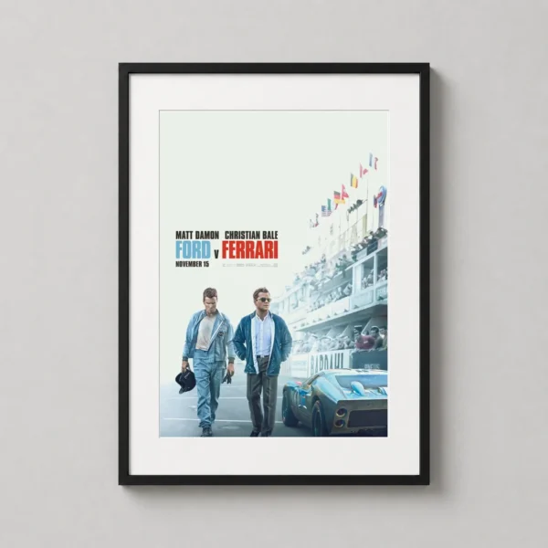 Ford v Ferrari Shelby & Miles Le Mans Racing Print Movie Poster