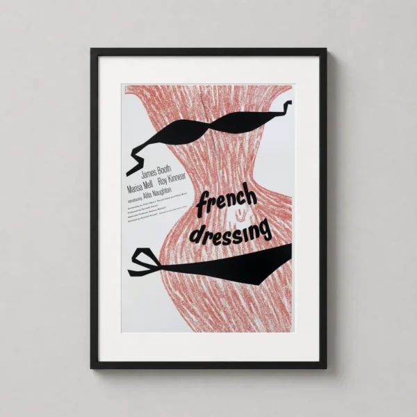 French Dressing 1964 Vintage Minimalist Movie Poster