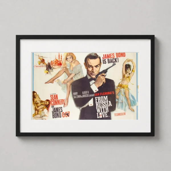 From Russia With Love Sean Connery James Bond Vintage Movie Poster