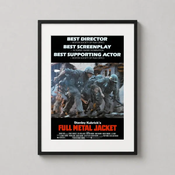 Full Metal Jacket Stanley Kubrick Combat Scene Movie Poster