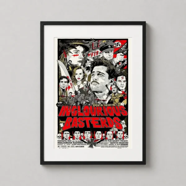 Inglourious Basterds Character Collage Movie Poster