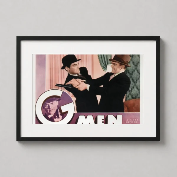 G-Men 1935 James Cagney Vintage Movie Lobby Card Movie Poster