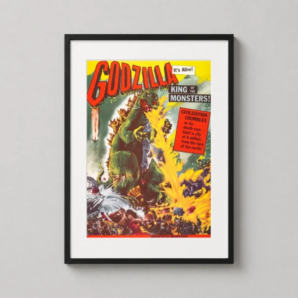 Godzilla King of the Monsters 1956 Vintage Movie Poster