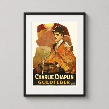Charlie Chaplin Gold Rush – Vintage Silent decorative movie poster for curated interiors by MerchFuse