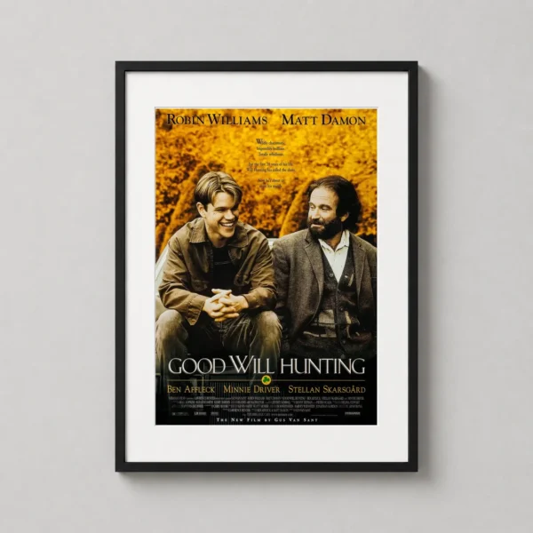 Good Will Hunting Matt Damon and Robin Williams Print Movie Poster