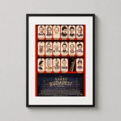 Grand Budapest Hotel Cast Lobby Key Tag Movie Poster Art Print