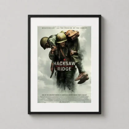 Hacksaw Ridge – WWII Combat Medic movie poster for gallery wall display by MerchFuse