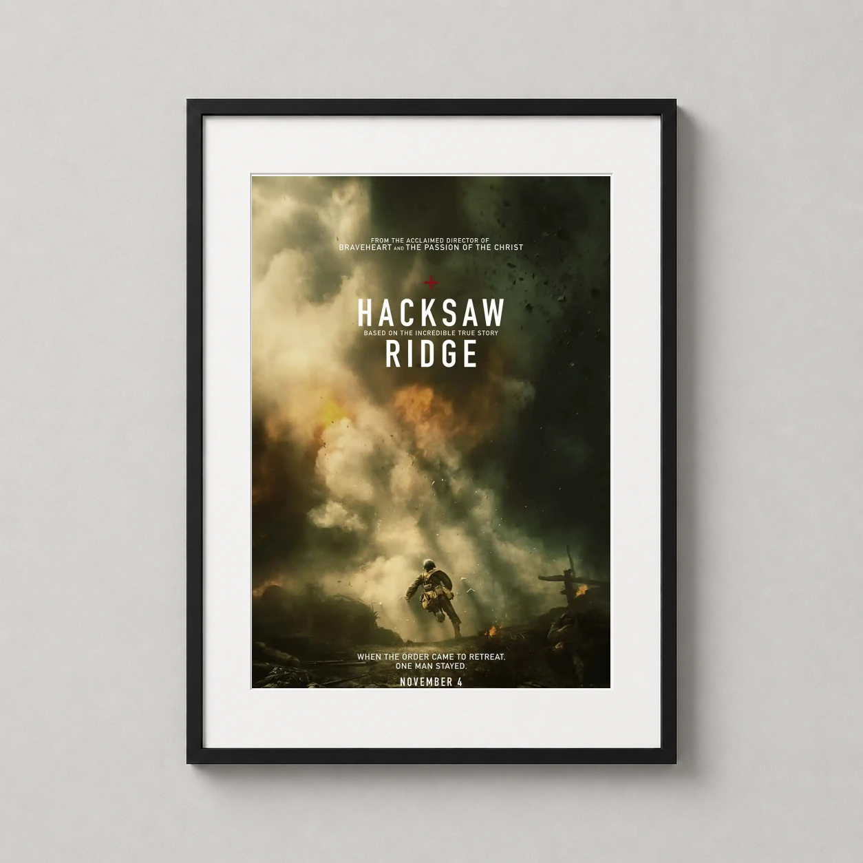Hacksaw Ridge Wwii — this Hacksaw Ridge art print features Desmond Doss running through the