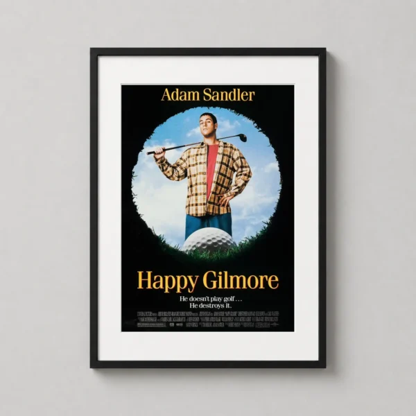 Happy Gilmore Adam Sandler Comedy Movie Poster