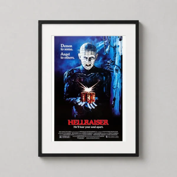 Hellraiser 1987 Pinhead Clive Barker Horror Art Movie Poster