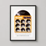 High Fidelity John Cusack Vinyl Record Movie Poster